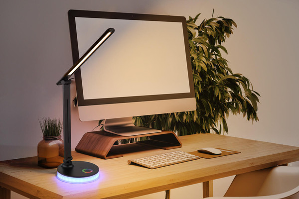 Globo Geraldo LED Tischleuchte 5W CCT Schwarz Matt 50cm 58445B