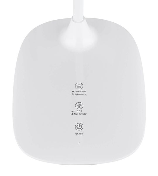 Globo Botal LED Tischleuchte 9W CCT Weiß Glänzend, Kunststoff Nachtlicht 40cm 58455W