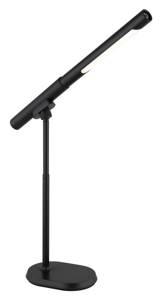 Globo Milan LED Tischleuchte 8W CCT Schwarz Matt Memoryfunktion Ø2,5cm 58472S