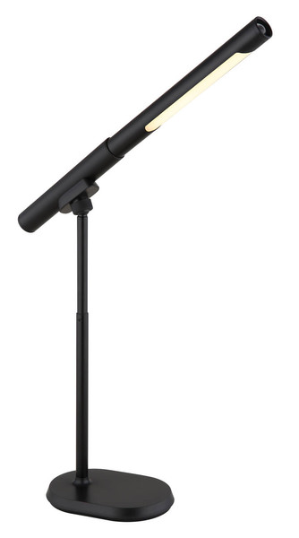 Globo Milan LED Tischleuchte 8W CCT Schwarz Matt Memoryfunktion Ø2,5cm 58472S