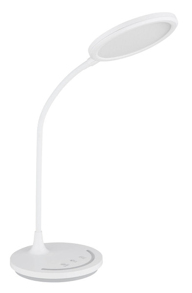 Globo Kenny LED Tischleuchte 12W CCT Weiß Matt Nachtlicht Memoryfunktion Ø15,4cm 58483W