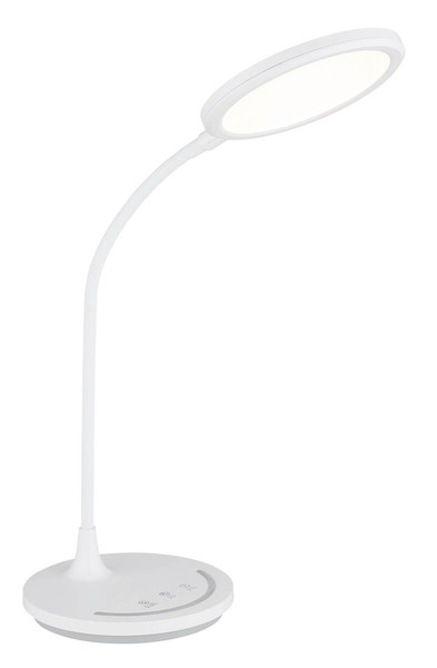 Globo Kenny LED Tischleuchte 12W CCT Weiß Matt Nachtlicht Memoryfunktion Ø15,4cm 58483W