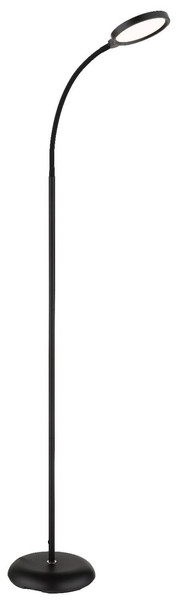 Globo LED Stehleuchte Kalderon 8W dimmbar CCT warm-/tageslichtweiss Schwarz matt Metall 125cm