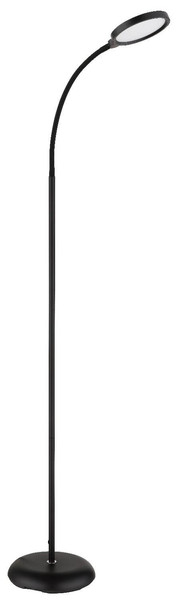 Globo LED Stehleuchte Kalderon 8W dimmbar CCT warm-/tageslichtweiss Schwarz matt Metall 125cm