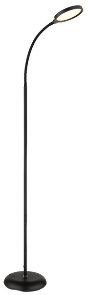 Globo LED Stehleuchte Kalderon 8W dimmbar CCT warm-/tageslichtweiss Schwarz matt Metall 125cm