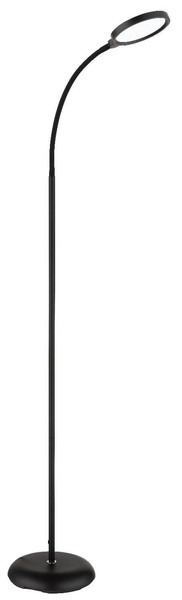Globo LED Stehleuchte Kalderon 8W dimmbar CCT warm-/tageslichtweiss Schwarz matt Metall 125cm