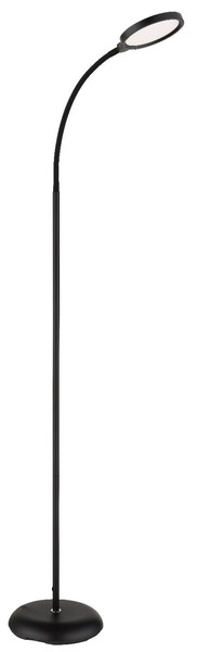 Globo LED Stehleuchte Kalderon 8W dimmbar CCT warm-/tageslichtweiss Schwarz matt Metall 125cm