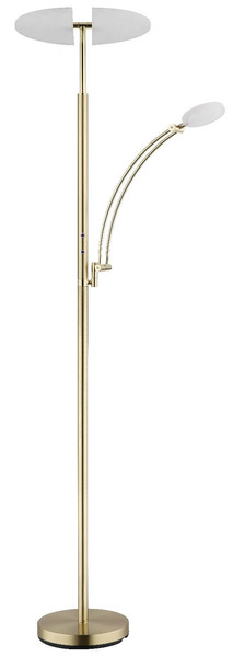 Globo LED Deckenfluter Tirana 40W dimmbar CCT warm-/neutral-/tageslichtweiss Messingfarben matt Metall 183cm