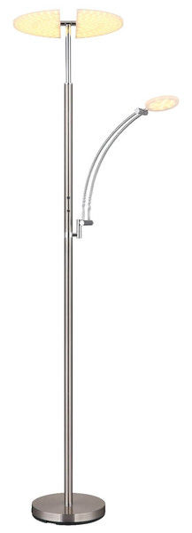 Globo LED Deckenfluter Tirana 40W dimmbar CCT warm-/neutral-/tageslichtweiss Nickel matt Metall 183cm