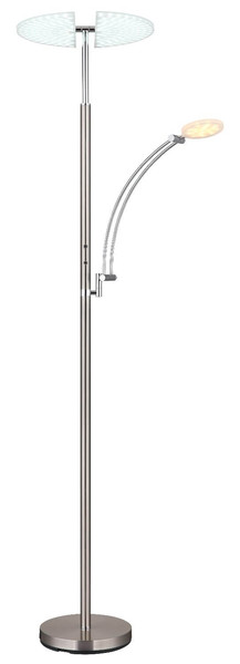 Globo LED Deckenfluter Tirana 40W dimmbar CCT warm-/neutral-/tageslichtweiss Nickel matt Metall 183cm