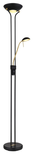 Globo Leonas LED Stehleuchte 20W Warmweiß Schwarz Matt, Metall 180cm 59020B