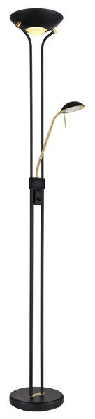 Globo Leonas LED Stehleuchte 20W Warmweiß Schwarz Matt, Metall 180cm 59020B