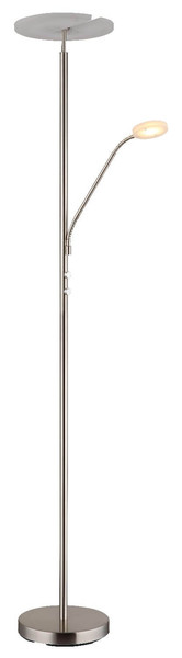 Globo LED Deckenfluter Stanford 28W dimmbar warmweiss Nickel matt Metall 180cm