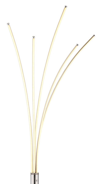 Globo Bizzy LED Stehleuchte 36W Warmweiß Nickel Matt, Metall 187cm 59229N