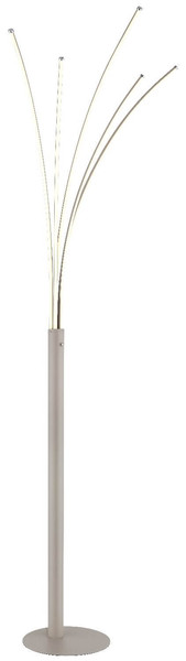 Globo LED Stehleuchte Bizzy 36W dimmbar warmweiss Sandfarben matt Metall Aluminium 187cm