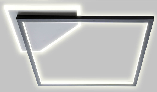 Globo Oslo LED Deckenleuchte 2-fach 24W Schwarz Matt, Metall 5,7cm 60354208