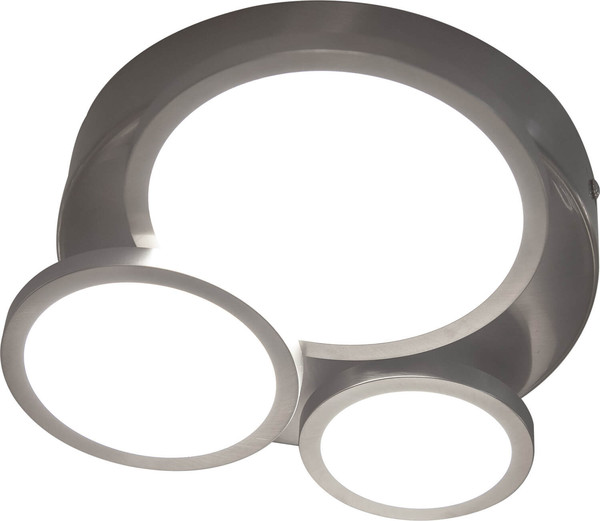 Globo Neo Deckenleuchte 3-fach 25W Silberfarben, Metall 7,4cm 61400301