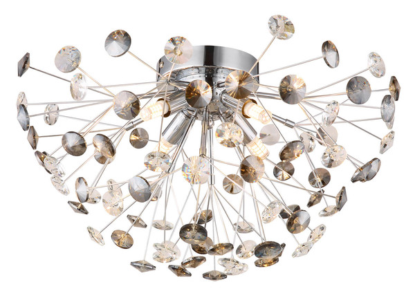 Globo Katrina G9 Deckenleuchte 4-fach 3,50W Warmweiß Verchromt, Metall Ø45cm 64135DC