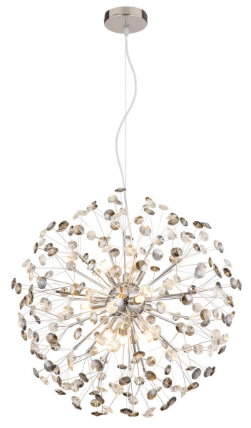 Globo Katrina G9 Luster 9-fach 3,50W Warmweiß Verchromt, Metall Ø60cm 64135H2C