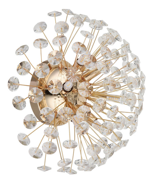 Globo Katrina G9 Wandleuchte 6-fach 3,50W Warmweiß Goldfarben, Metall Ø40cm 64135W