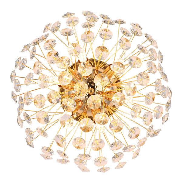 Globo Katrina G9 Wandleuchte 6-fach 3,50W Warmweiß Goldfarben, Metall Ø40cm 64135W