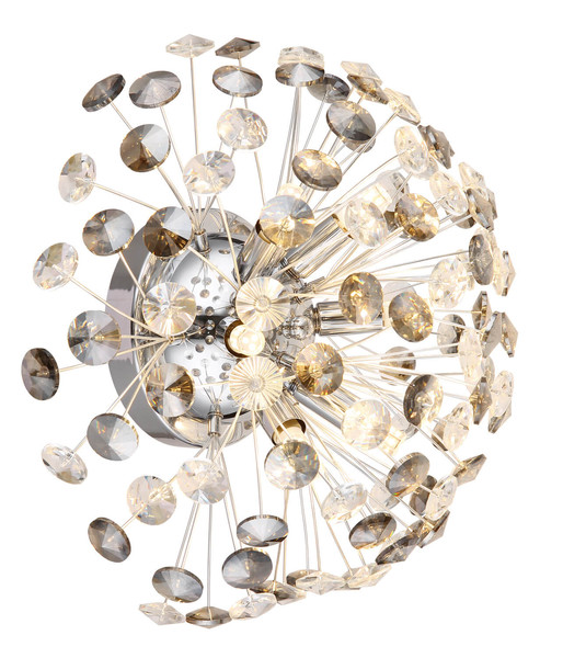 Globo Katrina G9 Wandleuchte 6-fach 3,50W Warmweiß Verchromt, Metall Ø40cm 64135WC