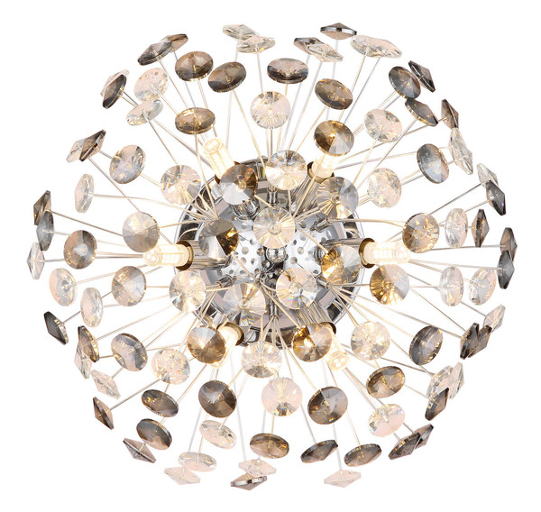 Globo Katrina G9 Wandleuchte 6-fach 3,50W Warmweiß Verchromt, Metall Ø40cm 64135WC