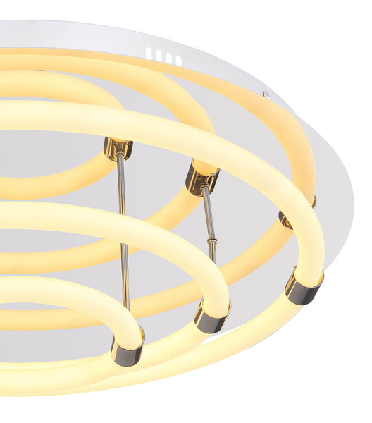 Globo Epi LED Deckenleuchte 54W Warmweiß Verchromt, Metall 15cm 65001D2