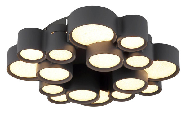 Globo LED Deckenleuchte Darla 28W warmweiss Anthrazit matt Metall Ø45cm