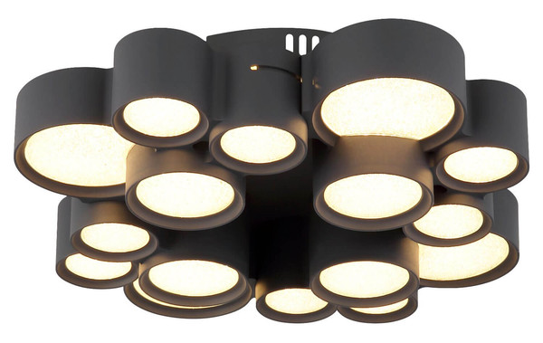 Globo LED Deckenleuchte Darla 28W warmweiss Anthrazit matt Metall Ø45cm