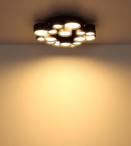 Globo LED Deckenleuchte Darla 28W warmweiss Anthrazit matt Metall Ø45cm