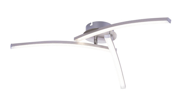 Globo Tansy LED Deckenleuchte 18W CCT Nickel Matt, Metall 12,5cm 67098-18