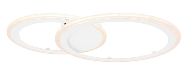 Globo Fenna LED Deckenleuchte 40W CCT Weiß, Metall Fernbedienung Nachtlicht Memoryfunktion 6cm 67120-40