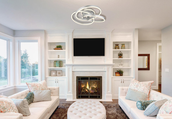 Globo Herwig LED Deckenleuchte 56W CCT Aluminium Gebürstet Fernbedienung Nachtlicht Memoryfunktion 20cm 67163-56