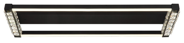 Globo Mariella LED Deckenleuchte 24W CCT Schwarz Matt, Metall Fernbedienung Nachtlicht Memoryfunktion 7cm 67164D