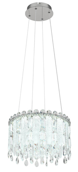 Globo Klunka LED Hängeleuchte 38W CCT Verchromt, Metall Fernbedienung Nachtlicht Memoryfunktion Ø39,5cm 67176-38