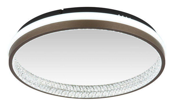 Globo Della LED Deckenleuchte 40W CCT Schwarz Matt, Metall Nachtlicht Memoryfunktion Ø39,7cm 67179D