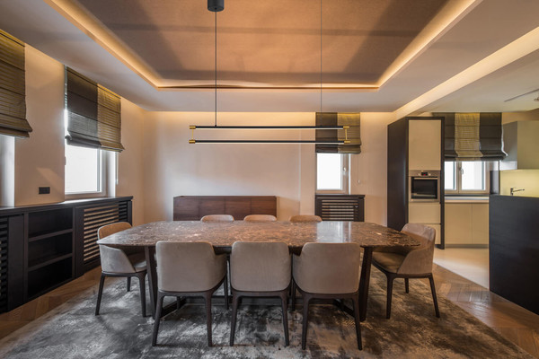 Globo Kayson LED Hängeleuchte 30W Warmweiß Schwarz Matt, Metall 150cm 67184-30