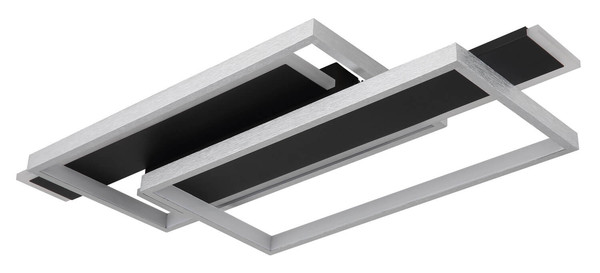 Globo Finnley LED Deckenleuchte 40W Warmweiß Schwarz Matt, Metall 8,2cm 67187-40