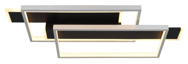 Globo Finnley LED Deckenleuchte 40W Warmweiß Schwarz Matt, Metall 8,2cm 67187-40