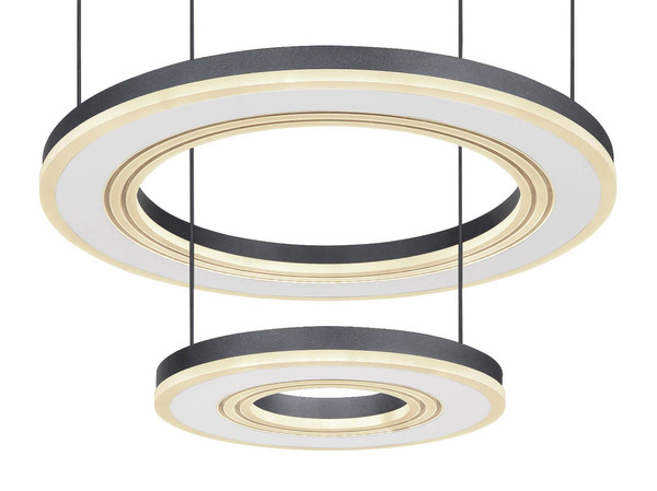Globo LED Pendelleuchte Blasius 50W dimmbar Fernbedienung CCT warm-/tageslichtweiss Schwarz Metall Ø50cm