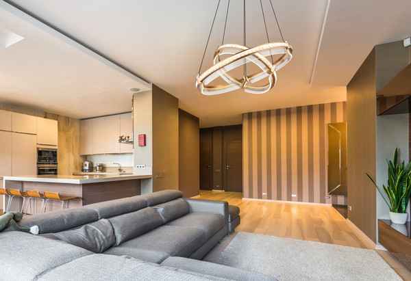 Globo Blondie LED Hängeleuchte 78W CCT Goldfarben, Metall Fernbedienung Nachtlicht Memoryfunktion 120cm 67196-78H