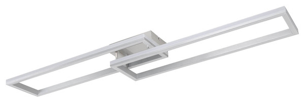 Globo Salmos LED Deckenleuchte 40W CCT Silbergrau, Metall Fernbedienung Nachtlicht Memoryfunktion 10cm 67209-45D