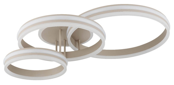 Globo LED Deckenleuchte Rubio 72W warmweiss Sandfarben matt Metall 79,5x50cm