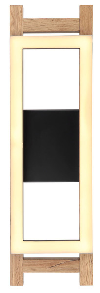 Globo Illa LED Wandleuchte 10W Warmweiß Schwarz Matt, Metall 45cm 67266W