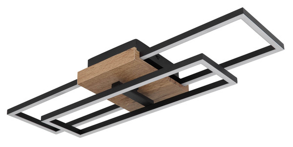 Globo Kendra LED Deckenleuchte 18W Warmweiß Schwarz Matt, Metall 10cm 67276-18