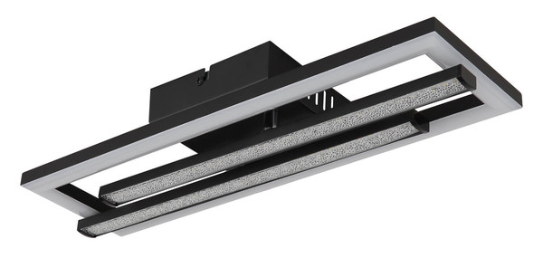 Globo Highway LED Deckenleuchte 24W Neutralweiß Schwarz Matt 6,3cm 672843S