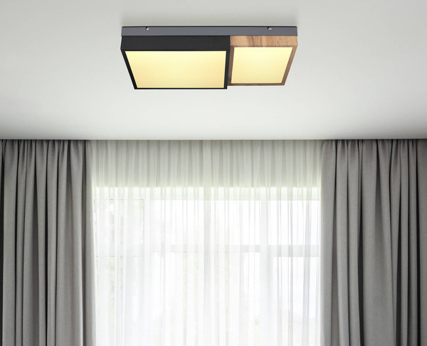 Globo Gundi LED Deckenleuchte 30W Warmweiß Weiß Matt, Metall Memoryfunktion 9cm 67286-30