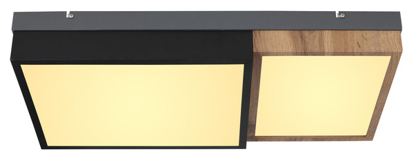 Globo Gundi LED Deckenleuchte 30W Warmweiß Weiß Matt, Metall Memoryfunktion 9cm 67286-30