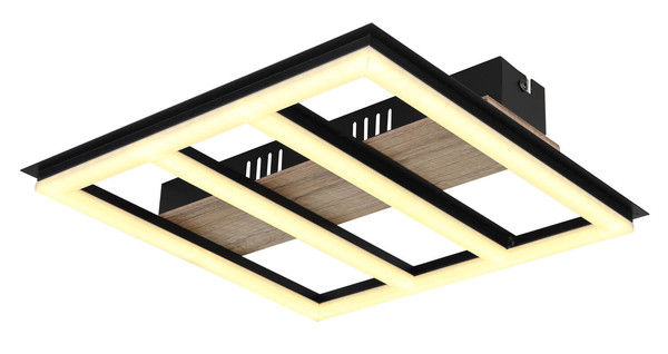 Globo Froomy LED Deckenleuchte 18W Warmweiß Schwarz Matt, Metall 5,5cm 67291-18